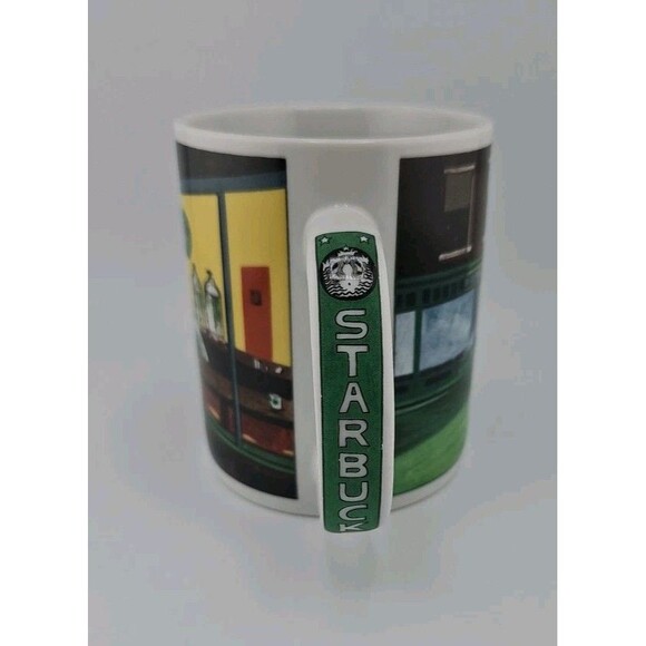 Vintage Starbucks Coffee Mug Edward Hopper 'Nighthawks' "Retro Diner" - Picture 3 of 13